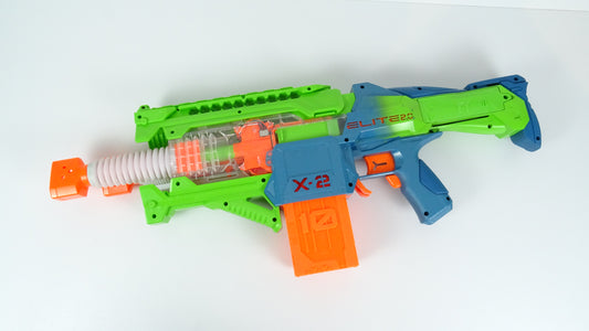 NERF Elite 2.0 Double Punch – Dual-Barrel Motorized Blaster for Maximum Firepower